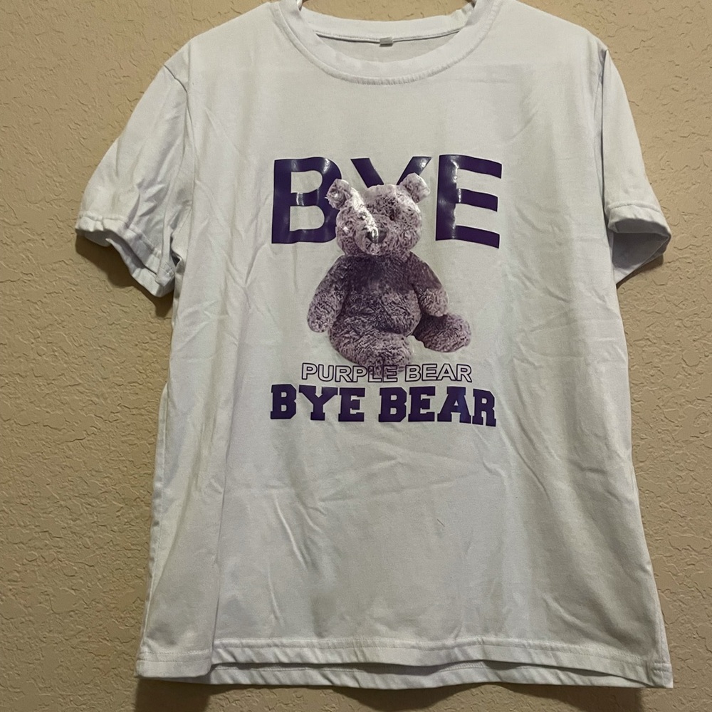 White w/ Purple Bear